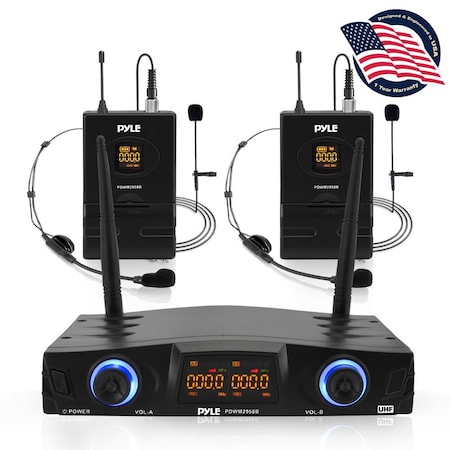 Pyle Dual Channel Microphone System, PDWM2958B PDWM2958B